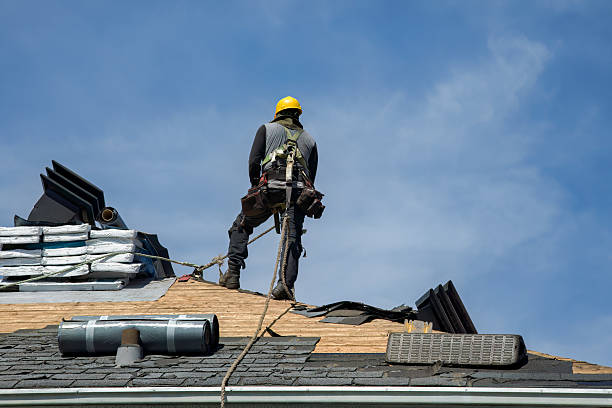 Professional Roof Replacement technician working in Leadore, ID